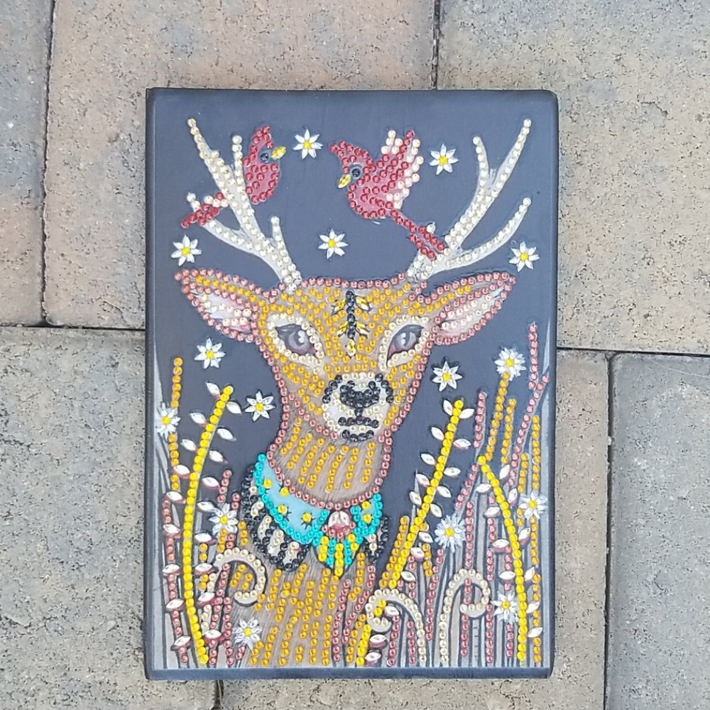 Jeweled Deer & Cardinals Notebook/Journal nwot